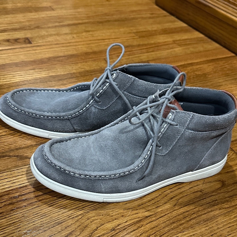 Express Men's Chukka Boots in Gray Suede 10